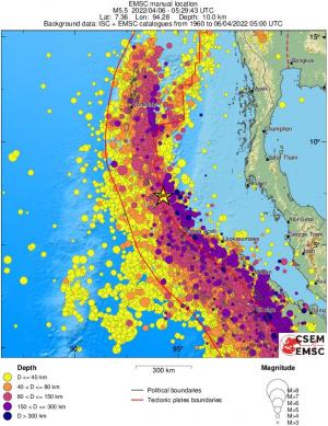 wide historical seismicity