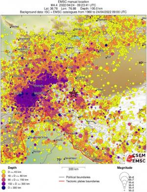 wide historical seismicity