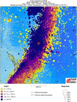 wide historical seismicity