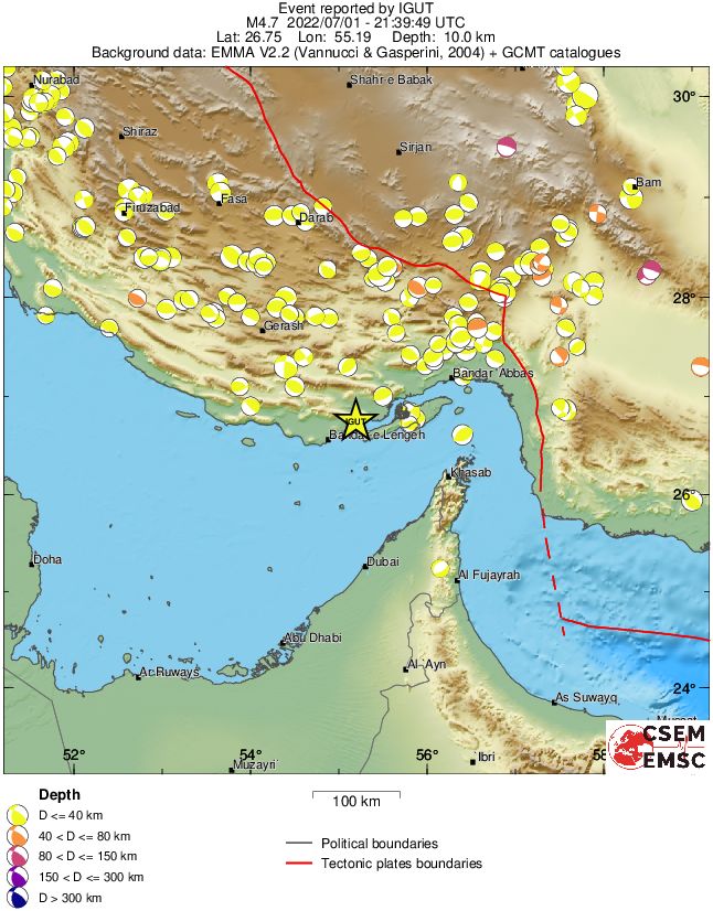 Regional moment Tensor