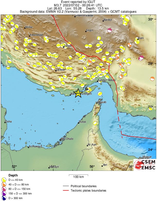 Regional moment Tensor