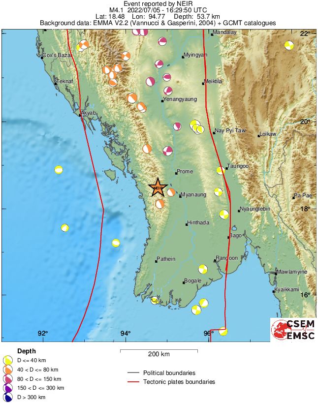Regional moment Tensor