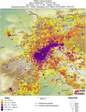 wide historical seismicity