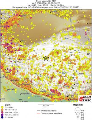 wide historical seismicity