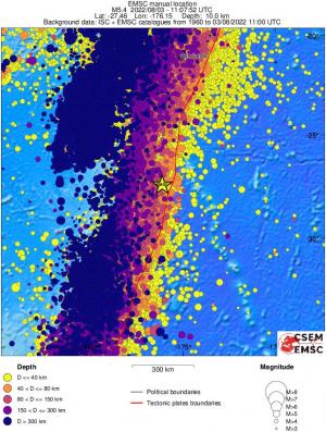 wide historical seismicity