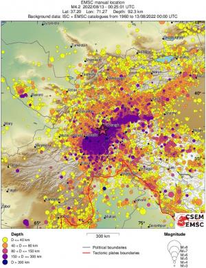 wide historical seismicity