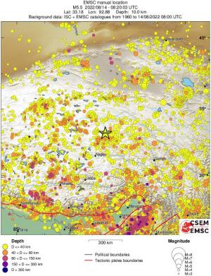 wide historical seismicity