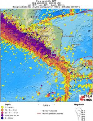 wide historical seismicity
