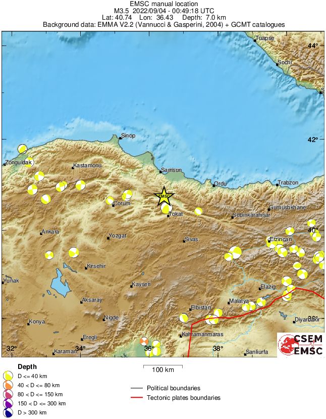 Regional moment Tensor