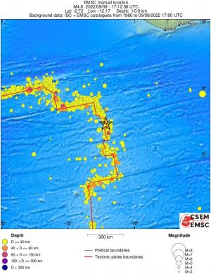 wide historical seismicity