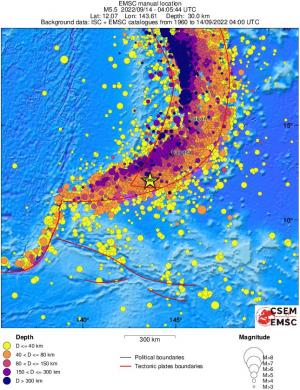 wide historical seismicity