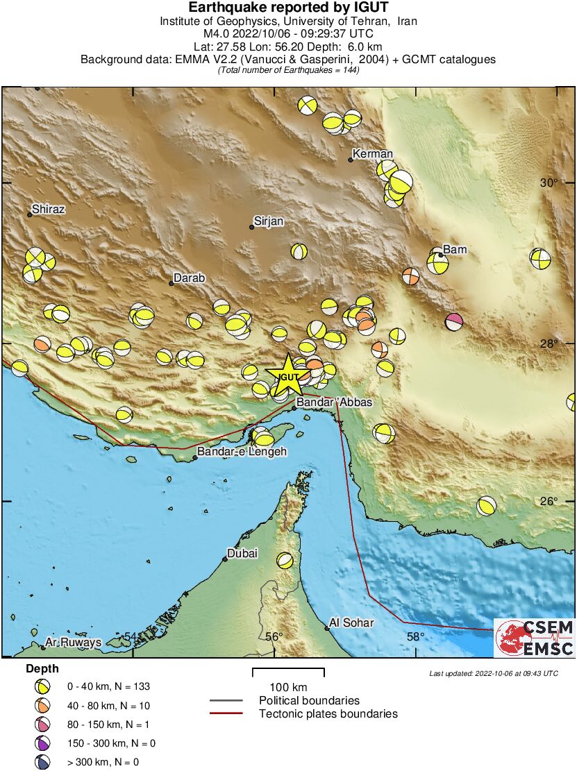 Regional moment Tensor