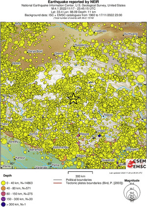 wide historical seismicity