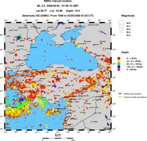 wide historical seismicity