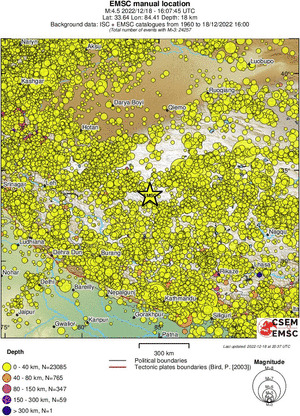 wide historical seismicity