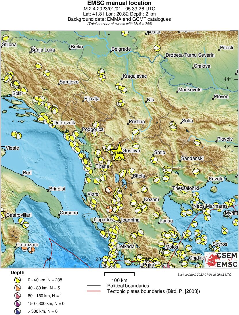 Regional moment Tensor