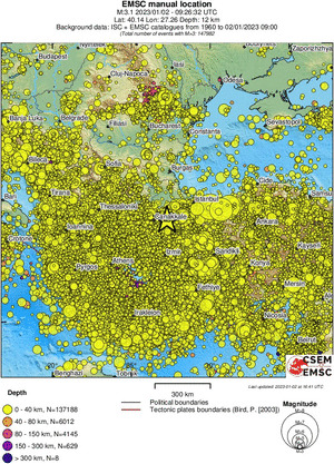 wide historical seismicity