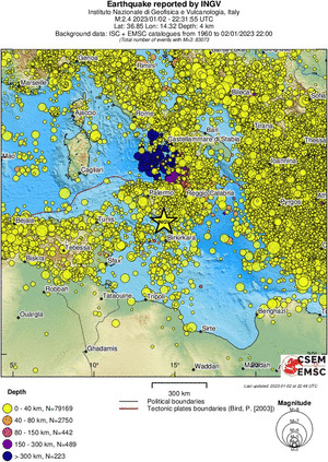 wide historical seismicity