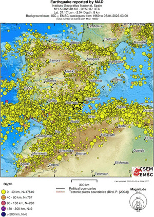 wide historical seismicity