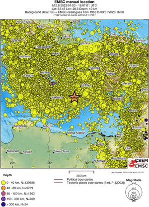 wide historical seismicity