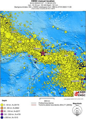 wide historical seismicity