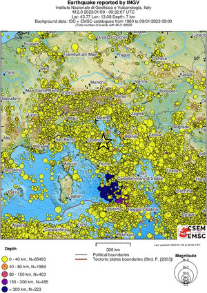 wide historical seismicity