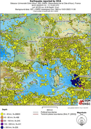 wide historical seismicity