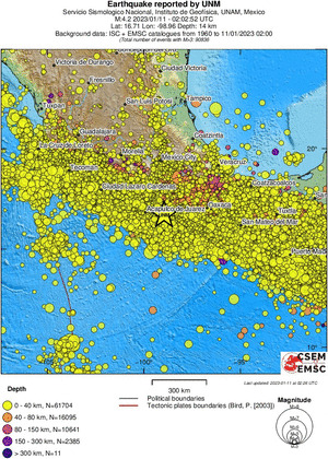 wide historical seismicity