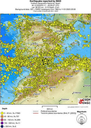 wide historical seismicity