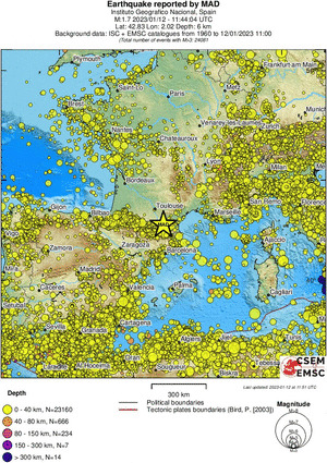 wide historical seismicity