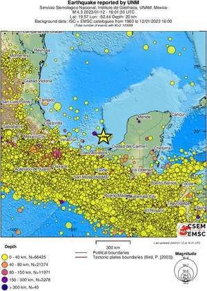 wide historical seismicity