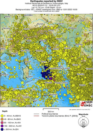 wide historical seismicity