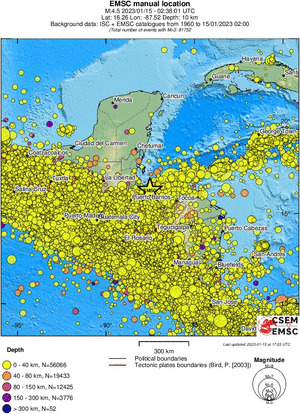 wide historical seismicity