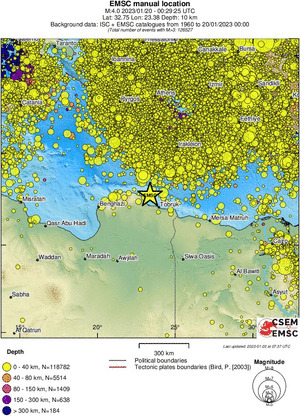 wide historical seismicity