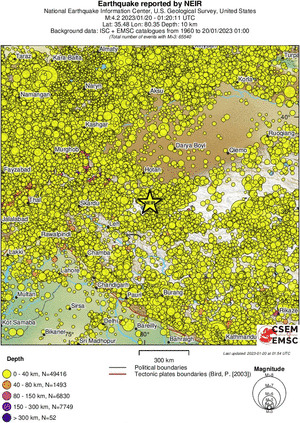 wide historical seismicity