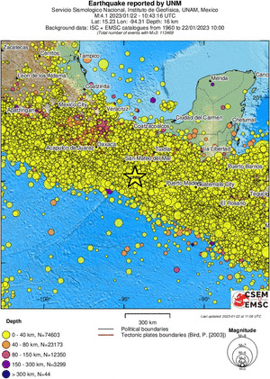 wide historical seismicity