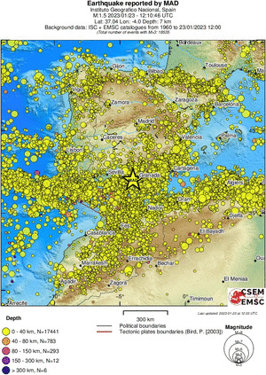 wide historical seismicity