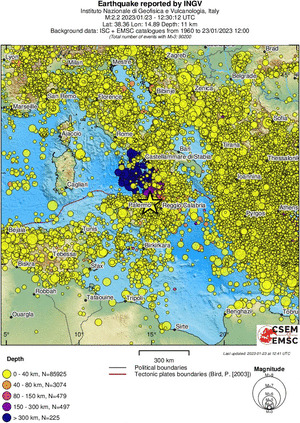 wide historical seismicity