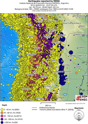 wide historical seismicity