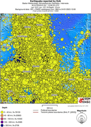 wide historical seismicity