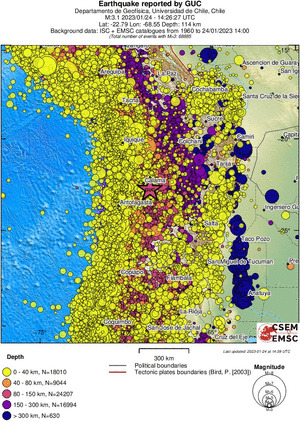 wide historical seismicity