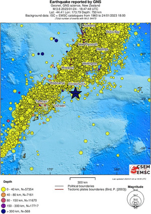 wide historical seismicity