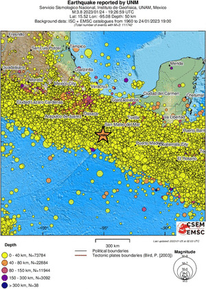 wide historical seismicity