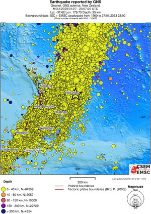wide historical seismicity