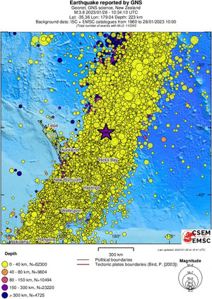 wide historical seismicity
