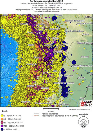 wide historical seismicity