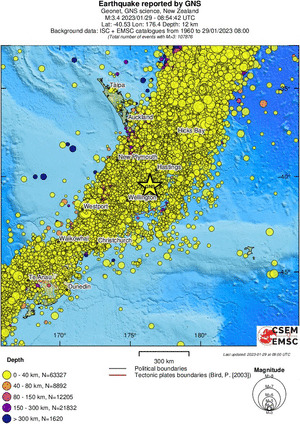 wide historical seismicity