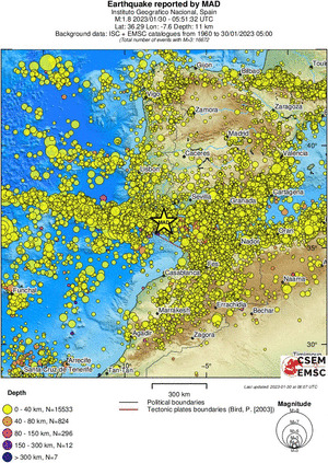 wide historical seismicity