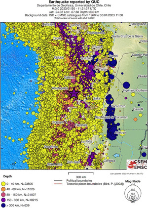 wide historical seismicity