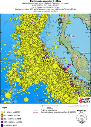 wide historical seismicity
